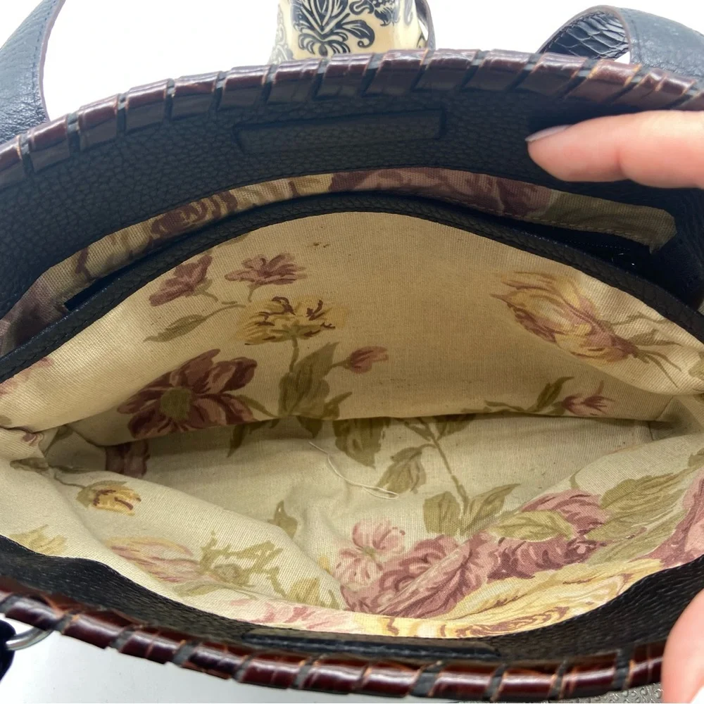 BRIGHTON WOMENS Two Tone Pebbled Shoulder bag‎ PURSE